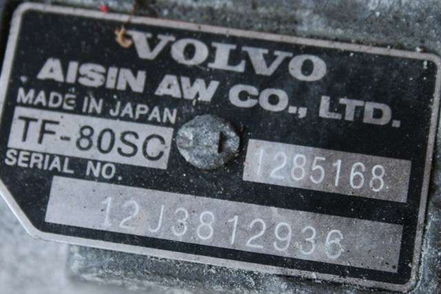 Girkasse 4WD komplett automat til Volvo V60 2010-2013 (Type I, Fase 1) (VOLVO|1285168|)