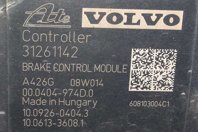 ABS sentral til Volvo S80 2006-2013 (Type II, Fase 1)  (VOLVO|P31261142|7G9N-2C405-AC|)