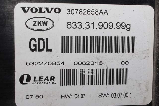 Styreenhet diverse til Volvo S80 2006-2013 (Type II, Fase 1)  (VOLVO|30782658AA|)