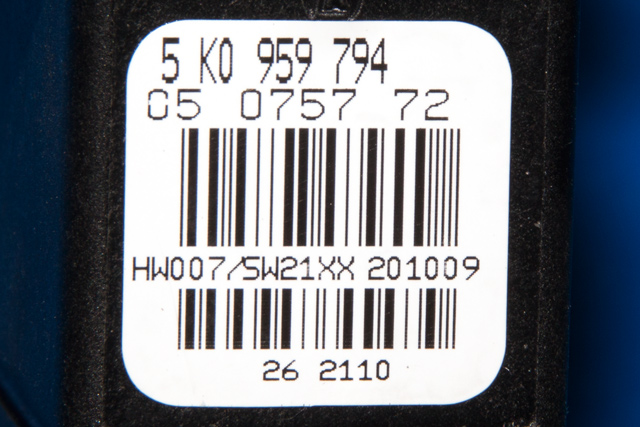 Ruteheis, kun motor, venstre bak til VW Tiguan 2007-2011 (Type I, Fase 1) (VAG|5N0 959 703 D|)