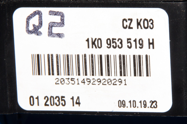 Bryter visker til VW Tiguan 2007-2011 (Type I, Fase 1)  (VAG|1K0 953 519 H|)