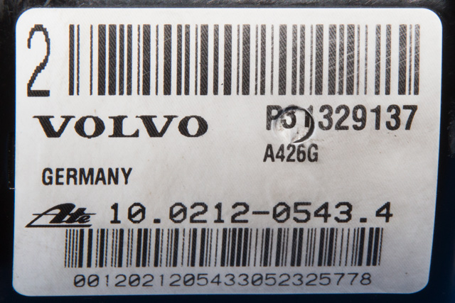 ABS sentral til Volvo V60 2010-2013 (Type I, Fase 1)  (VOLVO|P31329137|)