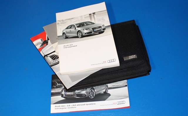 Instruksjonsbok til Audi A4, 2007-2014 (Type IV) (B8) (B8)