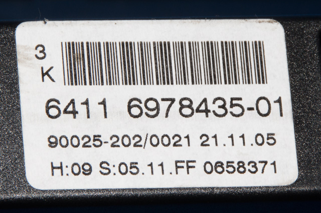 Varmeapparat betjening til BMW 5-Serie 2003-2010 (E60/E61) (E60/E61) (BMW|6 978 435|)