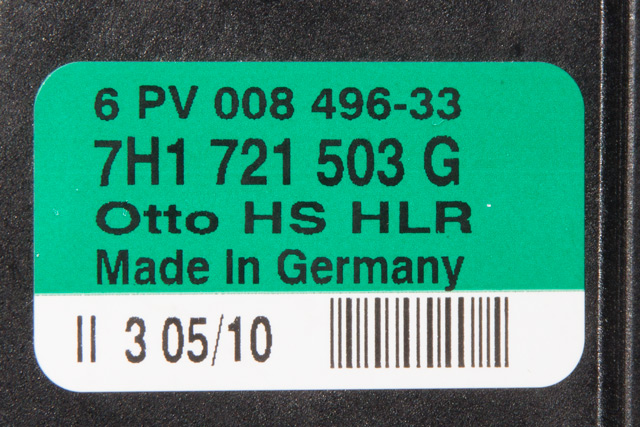 Pedal gass til VW Transporter / Caravelle 2009-2015 (Fase 2) (T5) (T5) (HELLA|6PV 008 496-33|7H1 721 503 G|)