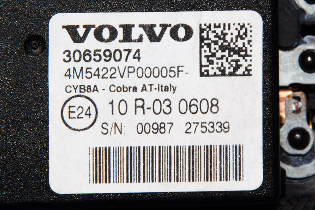 Taklyspanel til Volvo V60 2010-2013 (Type I, Fase 1)  (VOLVO|30659074|)