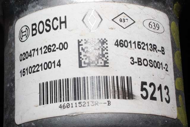 Bremsekraft-forsterker til Renault Zoe 2013-2019 (Fase 1) (BOSCH|0 204 711 262|4601 15213R. MED HOVEDPUMPE OG BREMSEV|)