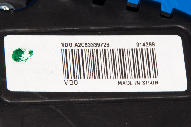 Instrumentpanel til VW Polo 2009-2014 (Type V, Fase 1)  (VDO|A2C53339726|6R0 920 861 B|)