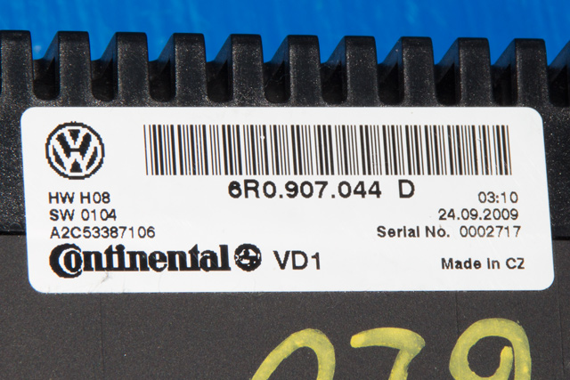 Varmeapparat betjening til VW Polo 2009-2014 (Type V, Fase 1)  (VAG|6R0 907 044 D|)
