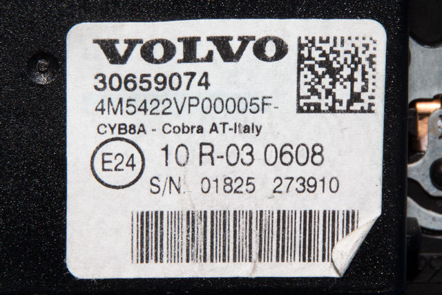 Taklyspanel til Volvo V60 2010-2013 (Type I, Fase 1)  (VOLVO|30659074|)