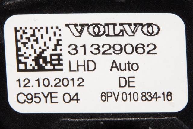 Pedal gass til Volvo V60 2010-2013 (Type I, Fase 1)  (HELLA|6PV 010 834-16|31329062|)