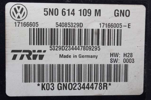 ABS sentral til VW Tiguan 2007-2011 (Type I, Fase 1)  (VAG|5N0 614 109 M|)