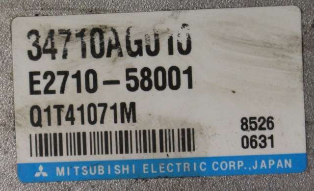 Styreenhet servo til Subaru Outback 2007-2009 (Type III, Fase 2)  (MITSUBISHI|E2710-58001|34710-AG010|)