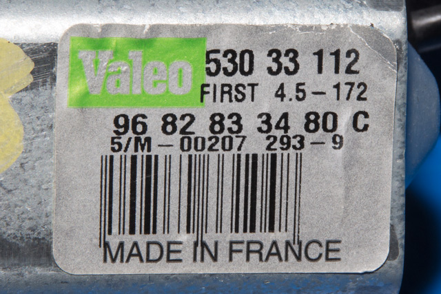 Viskermotor bakrute til Citroën C5 2008-2017 (Type II) (VALEO|530 33 112|96 828334 80|)