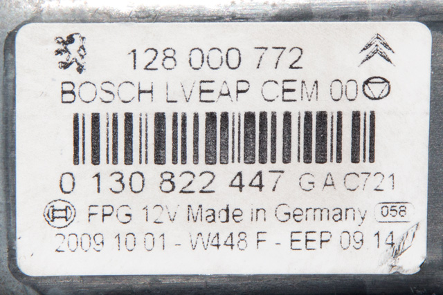 Ruteheis venstre bak til Citroën C5 2008-2017 (Type II) (BOSCH|0 130 822 447|)
