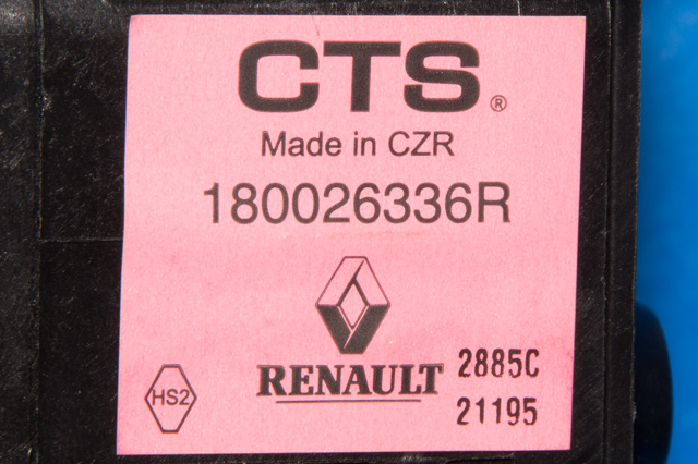 Pedal gass til Renault Zoe 2013-2019 (Fase 1)  (RENAULT|1800 26336R|)