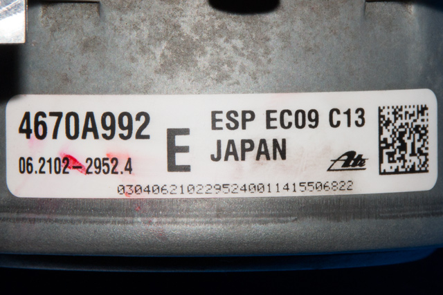 ABS sentral til Mitsubishi Outlander 2012-2015 (Type III, Fase 1)  (MITSUBISHI|4670A992|)