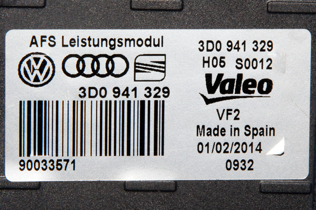 Styreenhet diverse til VW Golf VII 2012-2017 (Fase 1)  (VAG|3D0 941 329|)