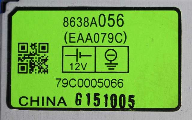 Styreenhet diverse til Mitsubishi i-MiEV 2010-->> (MITSUBISHI|8638A056|)
