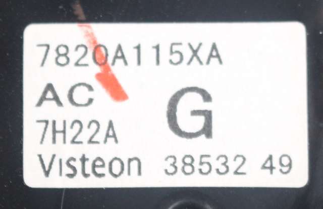Varmeapparat betjening til Peugeot 4007 2007-2012  (MITSUBISHI|7820A115 XA|)