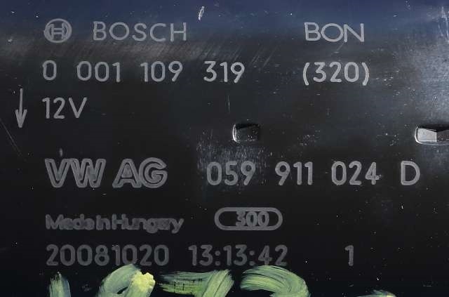 Starter diesel til Audi A6 2008-2011 (Type III, Fase 2) (C6) (C6) (BOSCH|0 001 109 319|059 911 024 D|)