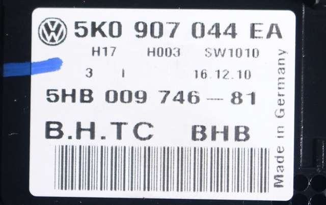 Varmeapparat betjening til VW Golf, Plus/Cross 2009-2013 (Fase 2)  (HELLA|5HB 009 746-81|5K0 907 044 EA|)