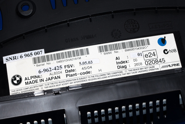 Instrument kjørecomputer til BMW 3-Serie 2005-2011 (E90/E91/E92/E93) (E90/E91/E92/E93) (BMW|6 957 343|)