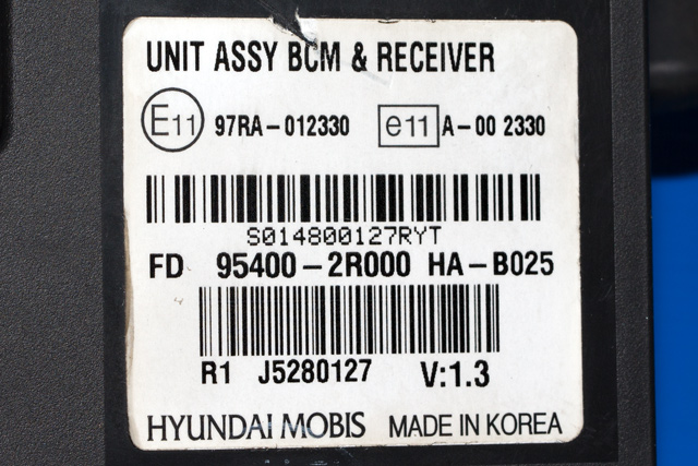 Styreenhet comfort (BCM) til Hyundai i30 2007-2012 (Type I)  (HYUNDAI|95400-2R000|)