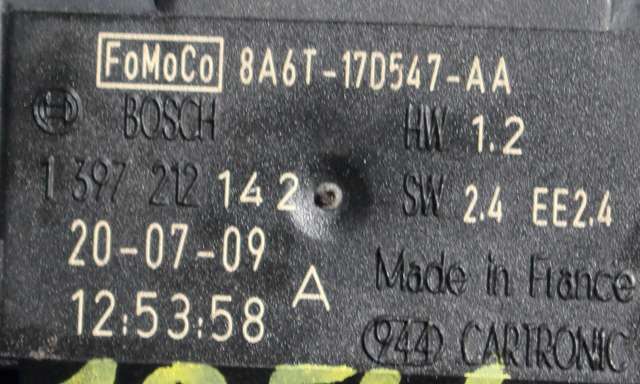 Sensor regnsensor til Ford Fiesta 2008-2012 (Type VI, Fase 1)  (FORD|8A6T-17D547-AA|)