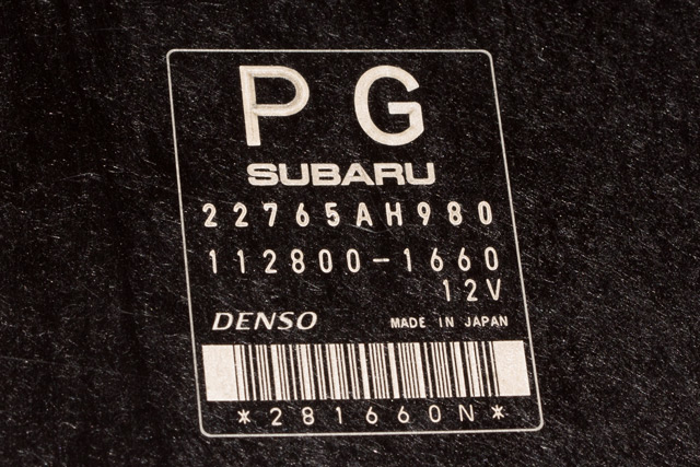 Styreenhet motor til Subaru XV 2012-2017 (Type I) (DENSO|112800-1660|22765-AH980|)