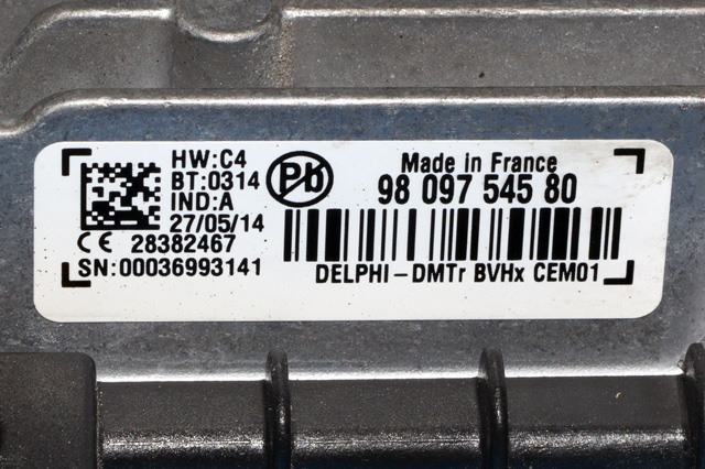 Styreenhet start/stopp til Peugeot 308 2013-2021 (Type II)  (PEUGEOT|98 097545 80|)