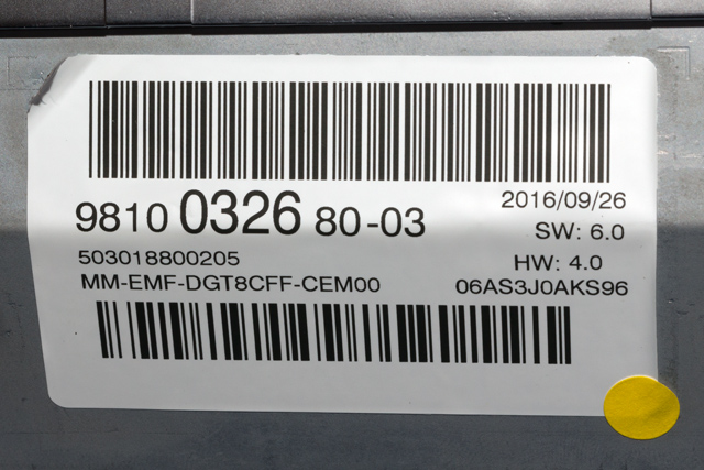 Bilstereo navigasjon skjerm til Peugeot 3008 2016-->> (Type II) (PEUGEOT|98 100326 80|)