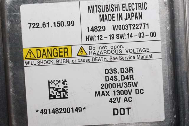 Styreenhet xenon/ballast til Volvo V40 2012-2019 (MITSUBISHI|W003T22771|)