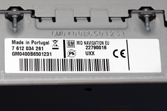 Bilstereo navigasjon spiller til Opel Insignia A 2009-2014 (BOSCH|7 612 034 261|22 790 016|)