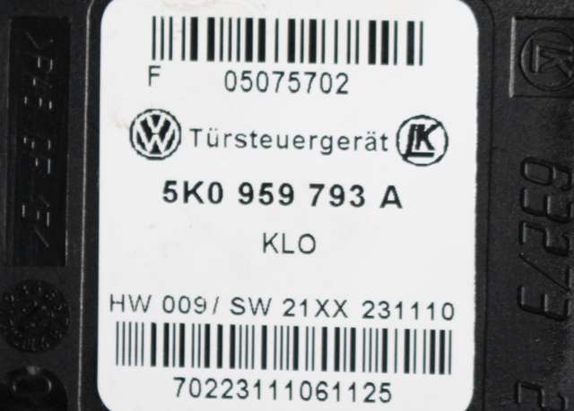 Ruteheis, kun motor, venstre foran til VW Golf, Plus/Cross 2009-2013 (Fase 2)  (VAG|5K0 959 701 G|)