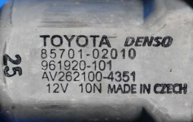 Ruteheis venstre bak til Toyota Auris 2010-2012 (Type I, Fase 2)  (DENSO|262100-4351|85701-02010|)
