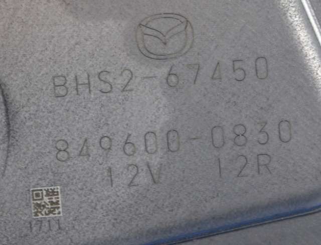 Viskermotor bakrute til Mazda 3 2013-2016 (Type III, Fase 1)  (DENSO|849600-0830|BHS2-67-450|)