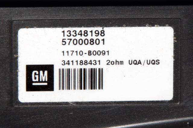 Bilstereo sub-woofer til Opel Astra J 2010-2015 (GM|13 348 198|)