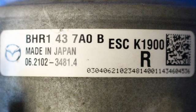 ABS sentral til Mazda 3 2013-2016 (Type III, Fase 1)  (MAZDA|BHR1-43-7A0|)
