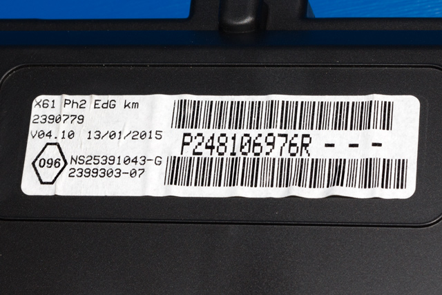Instrumentpanel til Renault Kangoo 2008-2021 (Type II)  (SAGEM|25391043-G|2481 06976R|)