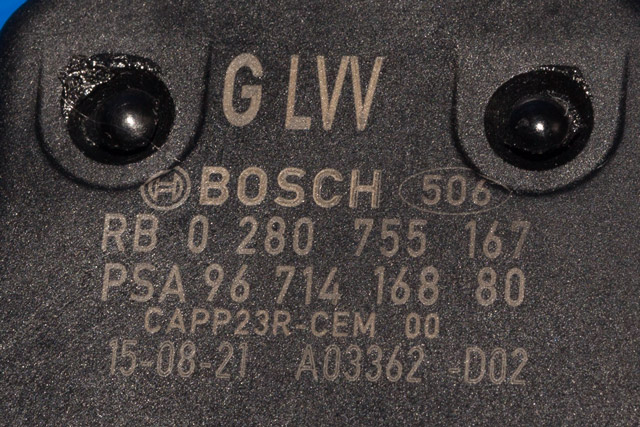 Pedal gass til Peugeot Partner 2015-2019 (Type II, Fase 2)  (BOSCH|0 280 755 167|96 714168 80|)