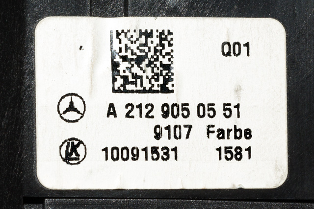 Bryter lys til Mercedes GLK 2008-2015 (X204) (X204) (MERCEDES|A 212 905 05 51|)