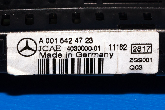Instrument diverse til Mercedes GLK 2008-2015 (X204) (X204) (MERCEDES|A 001 542 47 23|)