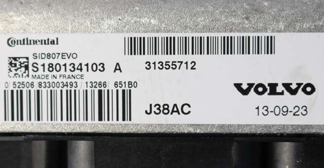 Styreenhet motor til Volvo V60/V60 CC 2013-2018 (Type I, Fase 2) (CONTINENTL|S180134103 A|31355712|)