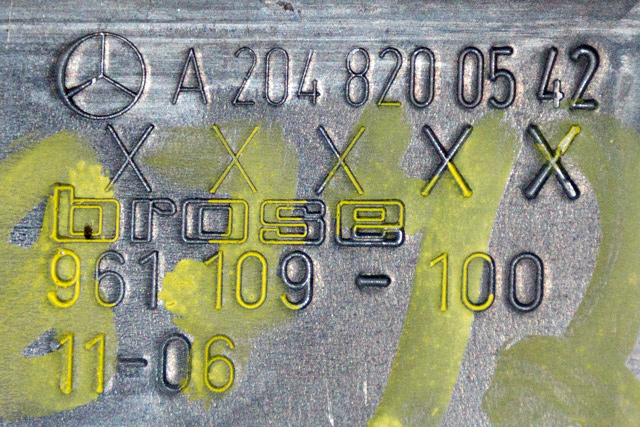Ruteheis venstre bak til Mercedes GLK 2008-2015 (X204) (X204) (MERCEDES|A 204 820 05 42|)