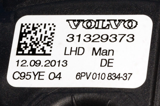 Pedal gass til Volvo V60/V60 CC 2013-2018 (Type I, Fase 2)  (HELLA|6PV 010 834-37|31329373|)