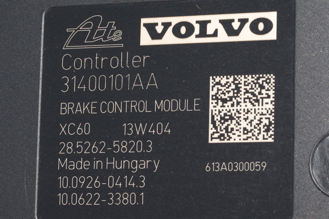 ABS sentral til Volvo V60/V60 CC 2013-2018 (Type I, Fase 2)  (VOLVO|P31400101|)
