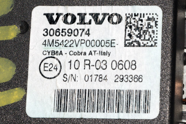 Taklyspanel til Volvo V60/V60 CC 2013-2018 (Type I, Fase 2) (VOLVO|30659074|)