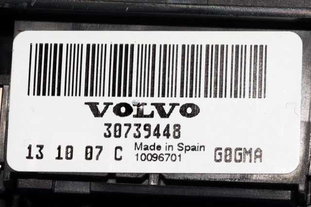 Bryter lys til Volvo V60/V60 CC 2013-2018 (Type I, Fase 2)  (VOLVO|30739448|)