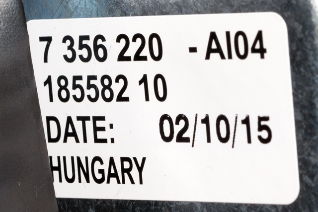 Viskermotor bakrute til BMW X1 2015-2022 (F48) (F48) (BMW|7 356 220|)